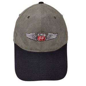 Phillips 66 Slideback Hat Gray OSFA Adjustable Colorblock Ventholes OC